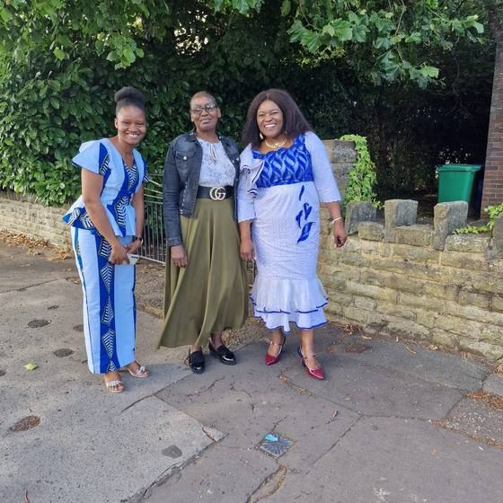 Women of KEMIF's KWOW ministry together in celebration