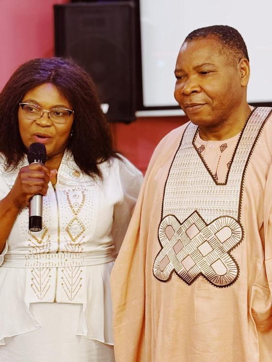 Pastor Harry and Dr Elizabeth Ibidapo ministering together at KEMIF